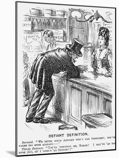 Defiant Definition, 1872-Charles Samuel Keene-Mounted Giclee Print