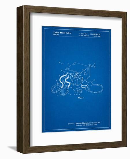 Defibrillator Patent-Cole Borders-Framed Art Print