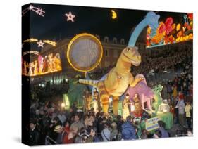 Defile Aux Lumieres, Carnival, Place Massena, Nice, Alpes-Maritimes, Provence, France-Bruno Barbier-Stretched Canvas