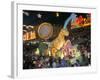 Defile Aux Lumieres, Carnival, Place Massena, Nice, Alpes-Maritimes, Provence, France-Bruno Barbier-Framed Photographic Print