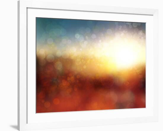 Defocused Background-shagane-Framed Art Print