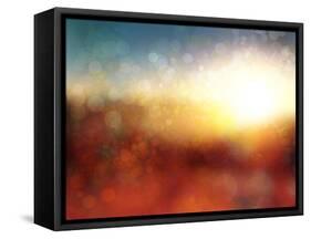 Defocused Background-shagane-Framed Stretched Canvas