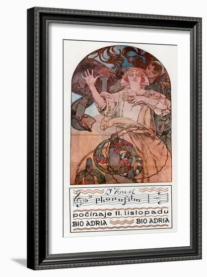 Deforest Phonofilm, 1927-Alphonse Mucha-Framed Giclee Print