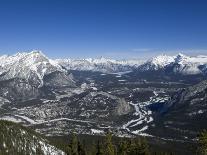 Mount Norquay and Downtown Banff, Alberta, Canada, North America-DeFreitas Michael-Photographic Print