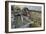 Defunct Undershot Waterwheel on Old Mill Ruin on Welsh Hillside-null-Framed Photographic Print