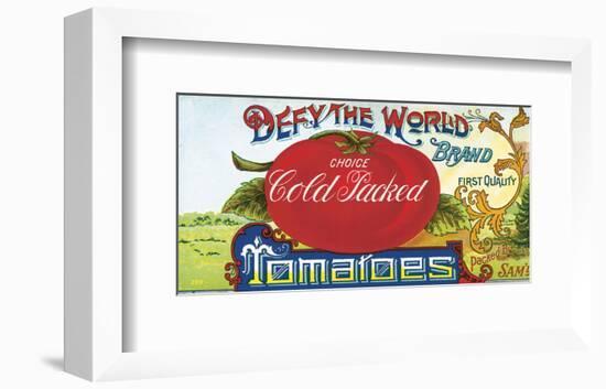 Defy the World Tomatoes-null-Framed Art Print