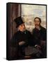 Degas and Evariste de Valernes, Painter and Friend of the Artist-Edgar Degas-Framed Stretched Canvas