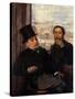 Degas and Evariste de Valernes, Painter and Friend of the Artist-Edgar Degas-Stretched Canvas