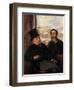 Degas and Evariste de Valernes, Painter and Friend of the Artist-Edgar Degas-Framed Art Print