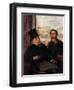 Degas and Evariste de Valernes, Painter and Friend of the Artist-Edgar Degas-Framed Art Print