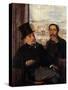 Degas and Evariste de Valernes, Painter and Friend of the Artist-Edgar Degas-Stretched Canvas