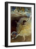 Degas: Arabesque, 1876-77-Edgar Degas-Framed Giclee Print