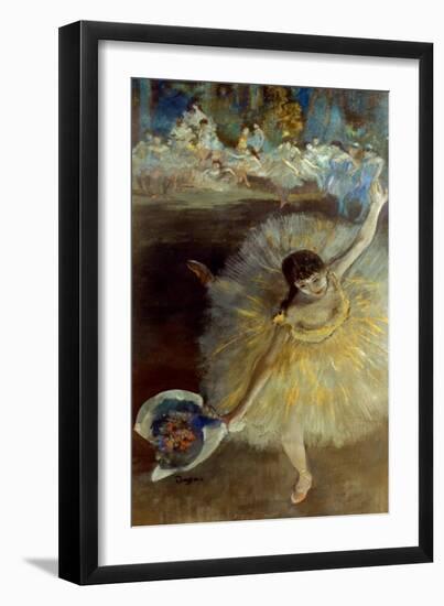 Degas: Arabesque, 1876-77-Edgar Degas-Framed Giclee Print