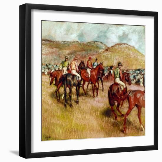 Degas: Before Start, C1893-Edgar Degas-Framed Giclee Print