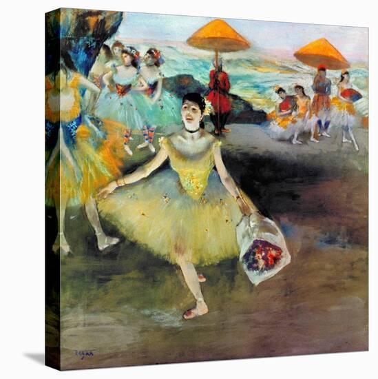 Degas: Dancer, 1878-Edgar Degas-Stretched Canvas