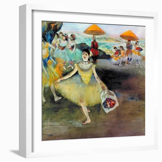 Degas: Dancer, 1878-Edgar Degas-Framed Giclee Print