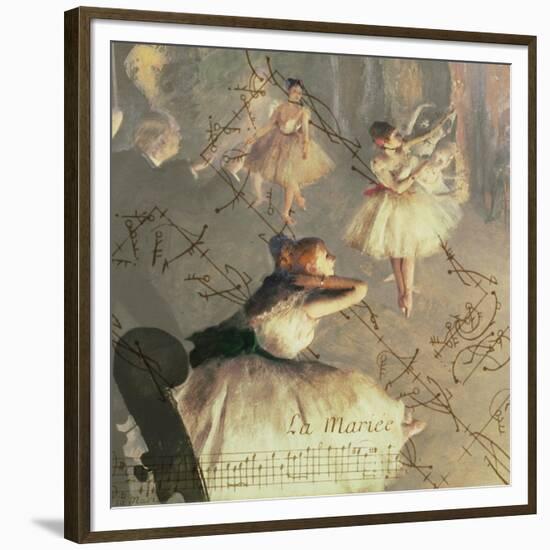 Degas Dancers Collage 4-BG^Studio-Framed Art Print