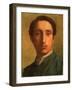 Degas in a Green Jacket, circa 1856-Edgar Degas-Framed Giclee Print