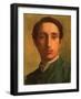 Degas in a Green Jacket, circa 1856-Edgar Degas-Framed Giclee Print