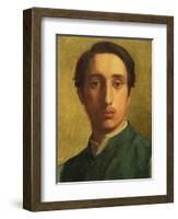 Degas in a Green Waistcoat, circa 1855-1856-Edgar Degas-Framed Giclee Print