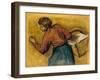 Degas: Laundress, C1888-92-Edgar Degas-Framed Giclee Print