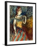 Degas: Singer In Green-Edgar Degas-Framed Giclee Print