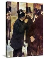 Degas: Stock Exchange-Edgar Degas-Stretched Canvas