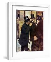 Degas: Stock Exchange-Edgar Degas-Framed Giclee Print