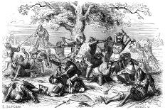 Thirty French Knights Battle the English, Brittany, France, 1351 (1882-188)-Deghouy-Giclee Print