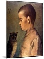 Degouve: Child & Owl, 1892-William Degouve De Nuncques-Mounted Giclee Print