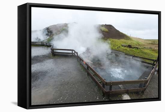 Deildartunguhver Thermal Spring, Borgarnes, Iceland, Polar Regions-Michael-Framed Stretched Canvas