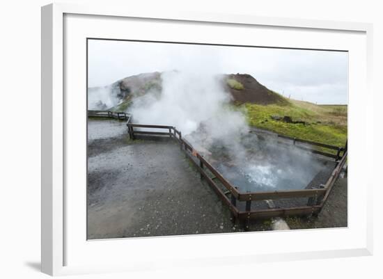 Deildartunguhver Thermal Spring, Borgarnes, Iceland, Polar Regions-Michael-Framed Photographic Print