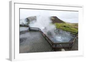 Deildartunguhver Thermal Spring, Borgarnes, Iceland, Polar Regions-Michael-Framed Photographic Print