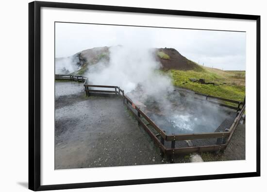 Deildartunguhver Thermal Spring, Borgarnes, Iceland, Polar Regions-Michael-Framed Photographic Print