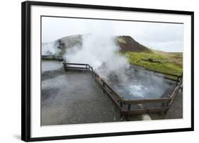 Deildartunguhver Thermal Spring, Borgarnes, Iceland, Polar Regions-Michael-Framed Photographic Print