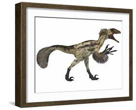 Deinonychus, a Carnivorous Dinosaur from the Early Cretaceous Period-null-Framed Art Print