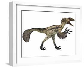 Deinonychus, a Carnivorous Dinosaur from the Early Cretaceous Period-null-Framed Art Print