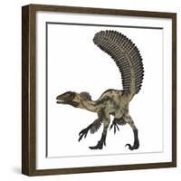 Deinonychus, a Carnivorous Dinosaur from the Early Cretaceous Period-Stocktrek Images-Framed Art Print