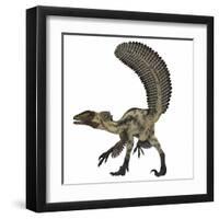 Deinonychus, a Carnivorous Dinosaur from the Early Cretaceous Period-Stocktrek Images-Framed Art Print