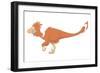 Deinonychus Pencil Drawing with Digital Color-Stocktrek Images-Framed Art Print