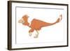 Deinonychus Pencil Drawing with Digital Color-Stocktrek Images-Framed Art Print