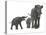 Deinotherium with Offspring-Stocktrek Images-Stretched Canvas