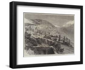 Deir-El-Kamr, on the Southern Side of Mount Lebanon, Lately Destroyed by the Druses-null-Framed Giclee Print