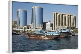 Deira Twin Towers, Dubai Creek, Dubai, United Arab Emirates, Middle East-Matt-Framed Photographic Print