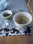 Chai Tea in Tea Bowl, Star Anise Behind-Deirdre Rooney-Stretched Canvas