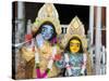 Deities Sri Krishna and Sri Radhika (Radha) in the Lalji Temple, Kalna, West Bengal, India, Asia-Annie Owen-Stretched Canvas