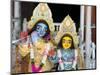 Deities Sri Krishna and Sri Radhika (Radha) in the Lalji Temple, Kalna, West Bengal, India, Asia-Annie Owen-Mounted Photographic Print