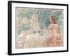 Dejeuner Intime, (Oil on Canvas)-Louis Icart-Framed Giclee Print