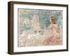 Dejeuner Intime, (Oil on Canvas)-Louis Icart-Framed Giclee Print