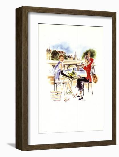 Dejeuner Parisien-Tina-Framed Art Print